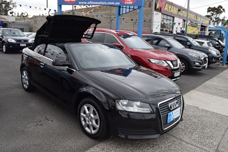 Black 2010 Audi A3 Cabriolet 1.8 Tfsi Attraction