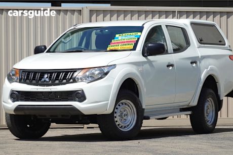 White 2017 Mitsubishi Triton Dual Cab Utility Glx (4X4)