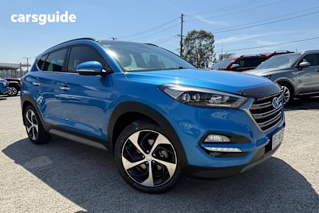 Blue 2017 Hyundai Tucson SUV HIGHLANDER 4X4