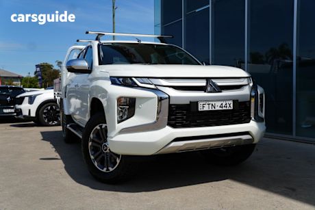 White 2021 Mitsubishi Triton Ute Tray GLS 4X4