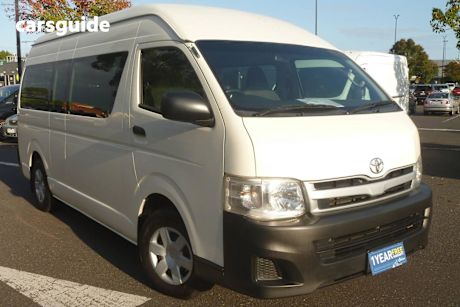 White 2011 Toyota HiAce Bus Commuter