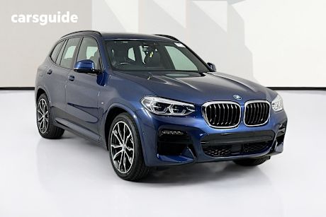 Blue 2020 BMW X3 Wagon Xdrive30I M Sport
