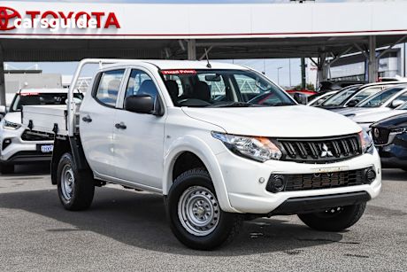 White 2018 Mitsubishi Triton Dual Cab Utility Glx (4X4)