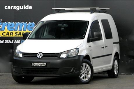 White 2015 Volkswagen Caddy Commercial TDI250 BLUEMOTION F
