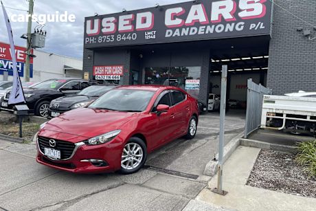 Red 2017 Mazda 3 Sedan Maxx