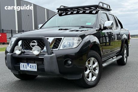 Black 2012 Nissan Navara Ute Tray ST-X 550 4X4