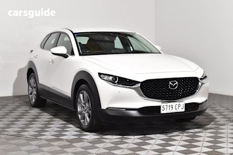 White 2022 Mazda CX-30 SUV G20 TOURING F