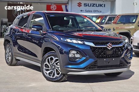 Blue 2025 Suzuki Fronx SUV HYBRID F
