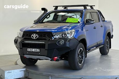 Blue 2019 Toyota Hilux Double Cab Pick Up Rugged X (4X4)