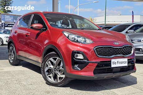 Red 2019 Kia Sportage SUV SI PREMIUM F
