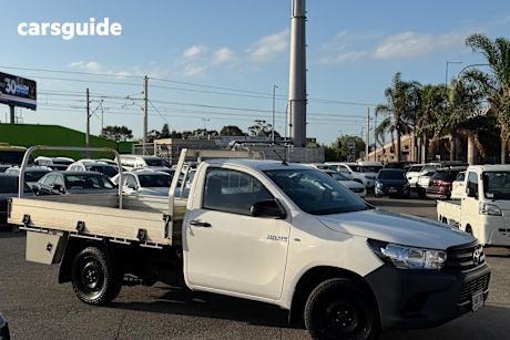 White 2016 Toyota Hilux Ute Tray WORKMATE R