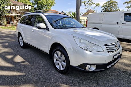 White 2012 Subaru Outback SUV 2.5I PREMIUM 4WD