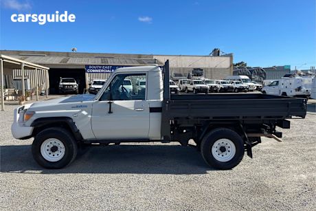 White 2019 Toyota Landcruiser Ute Tray WORKMATE 4X4
