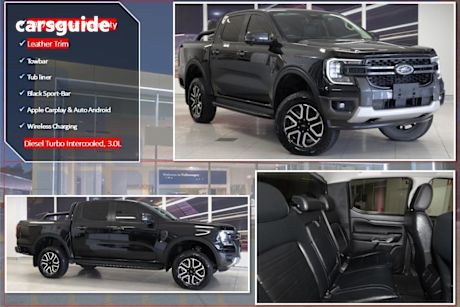 Black 2022 Ford Ranger Double Cab Pick Up Sport 3.0 (4X4)
