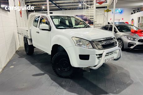 White 2014 Isuzu D-MAX Space Cab Chassis Sx (4X4)