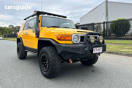 Yellow 2011 Toyota FJ Cruiser Wagon