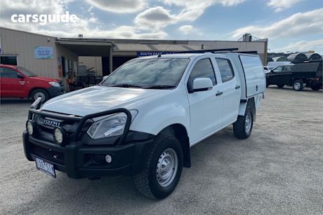 White 2018 Isuzu D-MAX Ute Tray SX 4X4