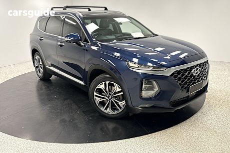 Blue 2019 Hyundai Santa FE SUV HIGHLANDER 4X4