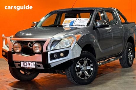 Grey 2014 Mazda BT-50 Dual Cab Utility Xtr (4X4)