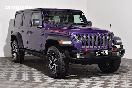 Purple 2022 Jeep Wrangler SUV UNLIMITED RUBICON 4X4