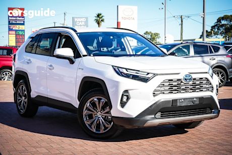 White 2024 Toyota RAV4 Wagon Gxl (Awd) Hybrid