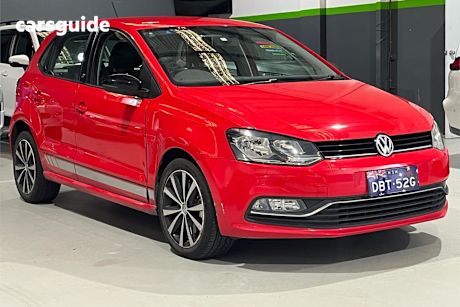 Red 2016 Volkswagen Polo Hatch 81TSI BEATS F