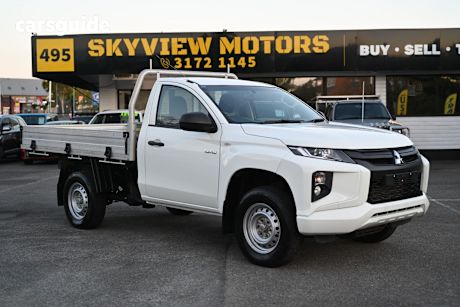 White 2021 Mitsubishi Triton Ute Tray GLX R