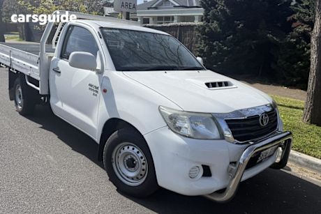 White 2013 Toyota Hilux Cab Chassis Sr