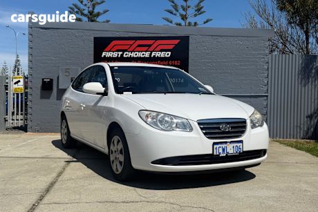 White 2008 Hyundai Elantra Sedan ELITE F