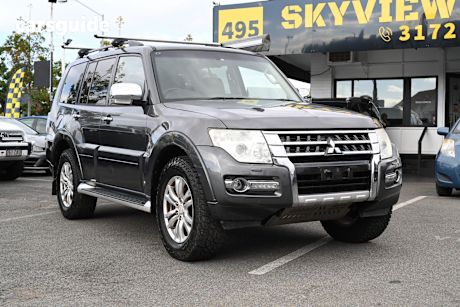 Grey 2014 Mitsubishi Pajero SUV NX GLX WAGON 7ST 5DR. SPTS AUTO 5SP 4X4 3.2DT