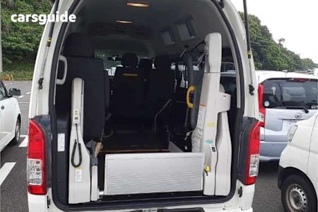 White 2017 Toyota HiAce Commercial DISABILITY VAN, WELCAB, PEOPLE MOVER,