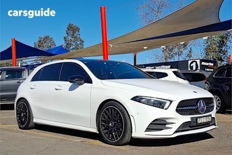 White 2019 Mercedes-Benz A-CLASS Hatch A250 AMG LINE 4WD