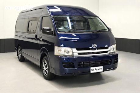 Blue 2009 Toyota HiAce Van Slwb