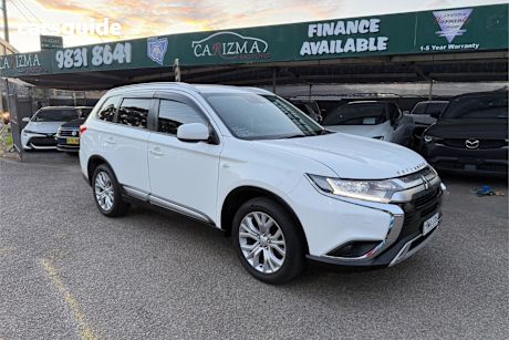White 2019 Mitsubishi Outlander Wagon Es 7 Seat (2Wd)