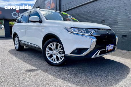 White 2019 Mitsubishi Outlander Wagon Es Adas 5 Seat (2Wd)