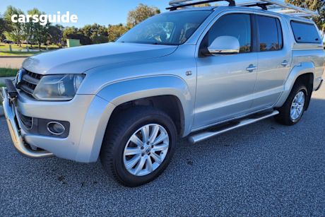 Silver 2013 Volkswagen Amarok Dual Cab Utility Tdi420 (4X4)
