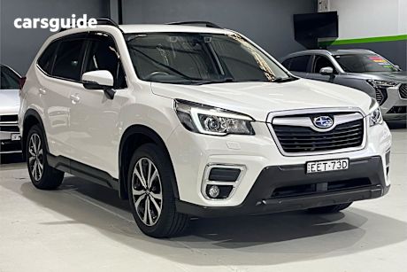 White 2019 Subaru Forester SUV 2.5I PREMIUM 4WD