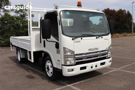 White 2012 Isuzu N Series Ute Tray NQR 450 PREMIUM 4X2