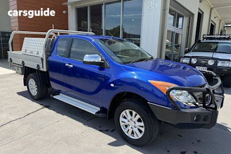 Blue 2012 Mazda BT-50 Ute Tray XTR 4X4