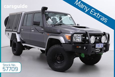 Grey 2021 Toyota Landcruiser Double Cab Chassis Gxl
