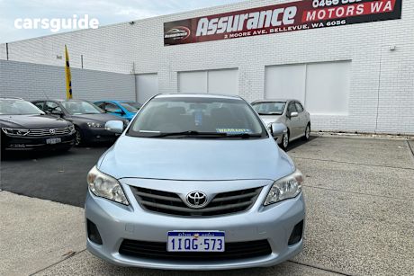 Blue 2011 Toyota Corolla Sedan Ascent