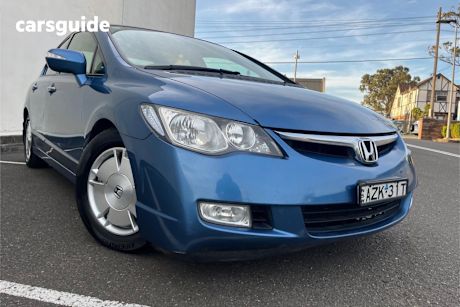 Blue 2006 Honda Civic Sedan Hybrid