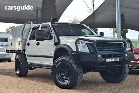 White 2007 Holden Rodeo Ute Tray LX 4X4