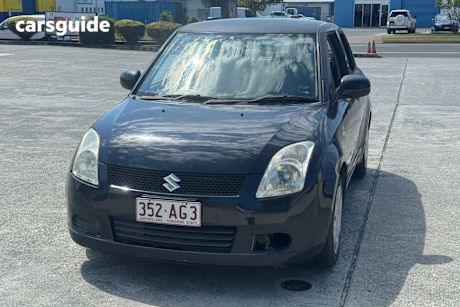 Black 2007 Suzuki Swift Hatchback S