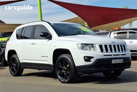White 2013 Jeep Compass SUV SPORT F