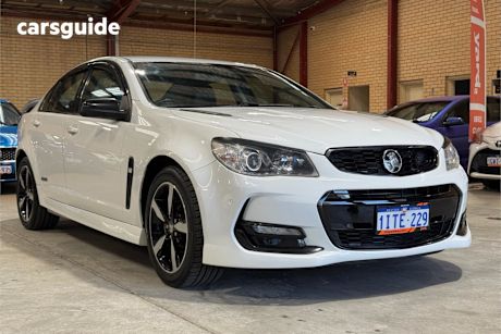 White 2016 Holden Commodore Sedan Sv6 Black Pack