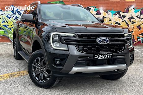 Black 2023 Ford Ranger Ute Tray WILDTRAK 4X4