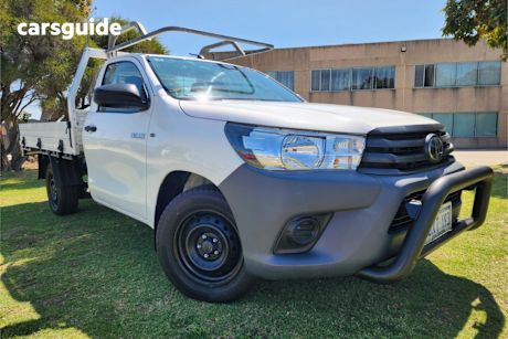 White 2019 Toyota Hilux Cab Chassis Workmate