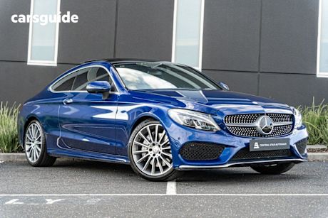 Blue 2016 Mercedes-Benz C300 Coupe