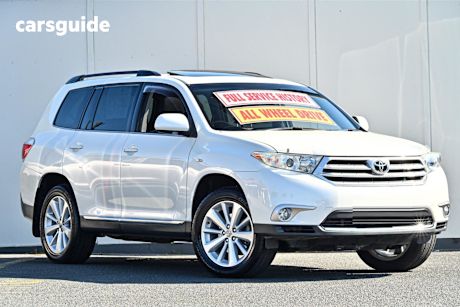 White 2012 Toyota Kluger SUV ALTITUDE 4WD